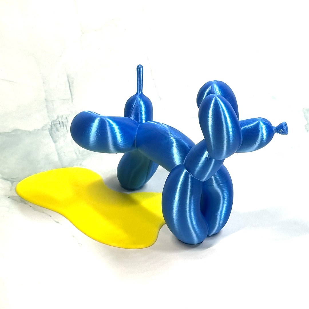 Peeing Balloon Dog Sculpture Figurine Statue the Perfect Gift 3D