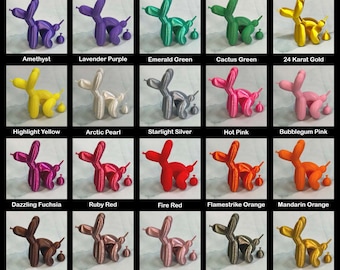 OVERSTOCK SALE: Pooping Balloon Dog 3 Inch Sculpture Figurine Statue