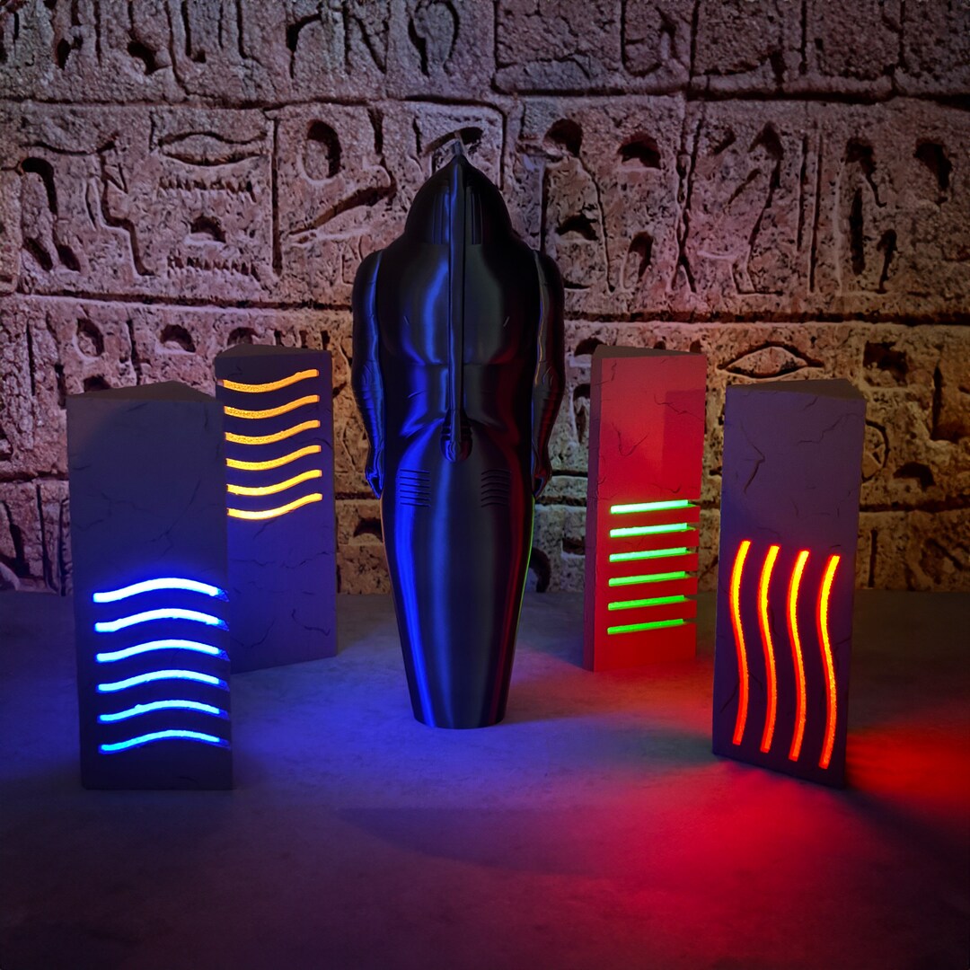 The Fifth Element Stones & Statue: LED Light Movie Prop Replica - Etsy