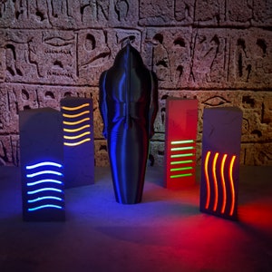 The Fifth Element Stones & Statue: LED Light Movie Prop Replica