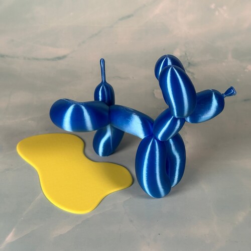 Peeing Balloon Dog Sculpture Figurine Statue the Perfect Etsy