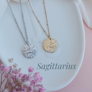 Sagittarius Birthday Gift, Sagittarius Zodiac Necklace, Personalized Zodiac Necklace Gift, Horoscope Necklace, Birthday Gift, December Sign