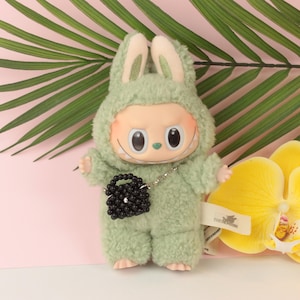 Borsa Labubu, Abbigliamento per Labubu, Mini borsa Chanel per bambola, Vestito Labubu, Abbigliamento Labubu, Borsa alla moda per la tua bambola