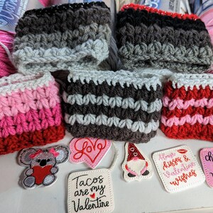 Valentine&#39;s day cup cozies!