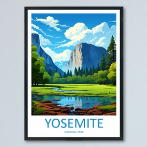 Yosemite Travel Print Wall Art Yosemite Wall Hanging Home Decor National Park Gift Yosemite Lovers National Park Wall Yosemite National Park