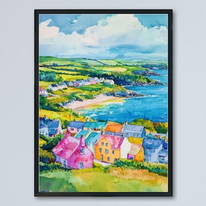 West Cork Watercolor Poster Wall Art West Cork Wall Hanging Home Décor West Cork Gift Art Lovers Ireland Wall Art West Cork Travel Poster