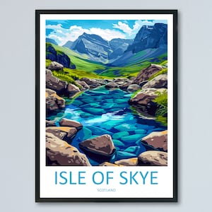 Isle of Skye Print Isle of Skye Home Decor Landscape Art Print Isle of Skye Wall Art for Scotland Enthusiast Gift Wall Hanging Isle of Skye