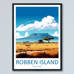 Robben Island Travel Print Wall Art Robben Island Wall Hanging Home Décor Robben Island Gift Lovers South Africa Art Print Robben Island