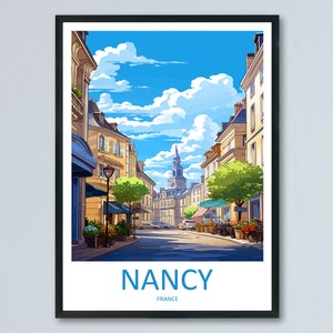 Nancy Travel Print Wall Art Nancy Wall Hanging Home Décor Nancy Gift Art Lovers France Art Lover Gift Nancy Print