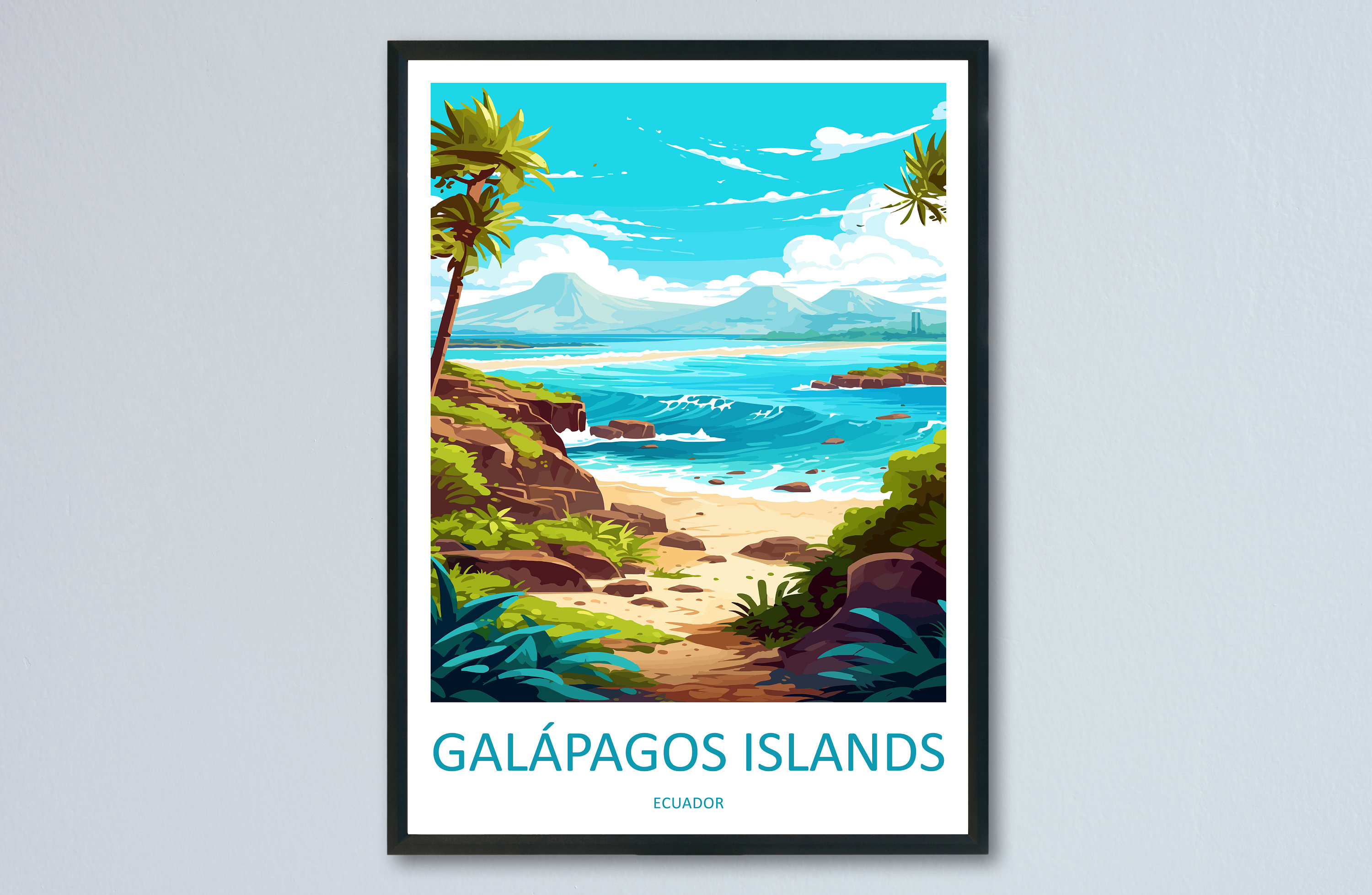 Galápagos Islands Travel Print Wall Art Galápagos Islands Wall