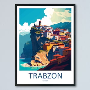 Trabzon Travel Print Wall Art Trabzon Wall Hanging Home Décor Trabzon Gift Art Lovers Turkey Art Lover Gift Trabzon Turkey Travel