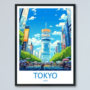 Japan Travel Print Wall Art Japan Wall Hanging Home Décor Japan Gift Art Lovers Tokyo Art Lover Gift Tokyo Travel Gift