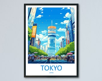 Japan Travel Print Wall Art Japan Wall Hanging Home Décor Japan Gift Art Lovers Tokyo Art Lover Gift Tokyo Travel Gift
