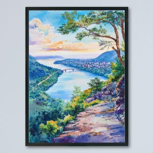 Bear Mountain State Park watercolor poster Wall Art Bear Mountain State Park Wall Hanging Home Décor Bear Mountain State Park Gift Art Lover