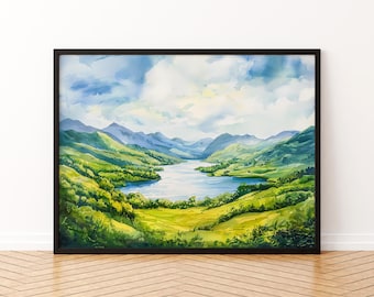 Killarney watercolor poster Wall Art Killarney Wall Hanging Home Décor Killarney Gift Art Lovers Ireland Wall Art