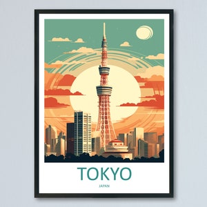 Japan Travel Print Wall Art Japan Wall Hanging Home Décor Japan Gift Art Lovers Tokyo Art Lover Gift Tokyo Travel Gift