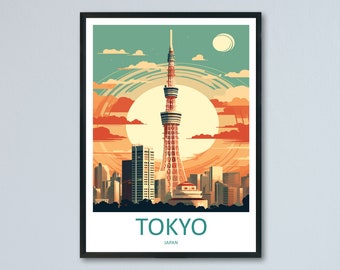 Japan Travel Print Wall Art Japan Wall Hanging Home Décor Japan Gift Art Lovers Tokyo Art Lover Gift Tokyo Travel Gift