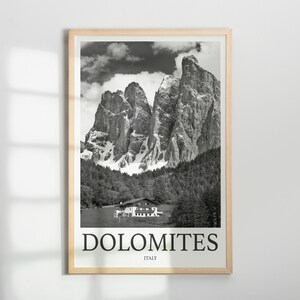 Dolomites Photo Print of Dolomites Italy Travel Photo Hanging Decor Photo Travel Art Gift For Travel Artwork Wall Art Framed