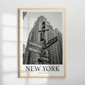 New York Sign Photo Print of New York Travel Photo Hanging Decor Photo Travel Art Gift For Travel Artwork Wall Art Framed Photo Travel Print