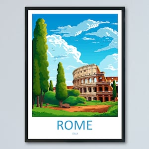 Rome Travel Print Wall Art Rome Wall Hanging Home Décor Rome Gift Art Lovers Italy Art Lover Gift Rome Print Italy Wall Art Decor