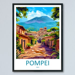 Pompeii Travel Print Wall Art Pompeii Italy Wall Hanging Home Decoration Pompeii Gift Art Lovers Wall Art Print Pompeii Italy Art Pompeii