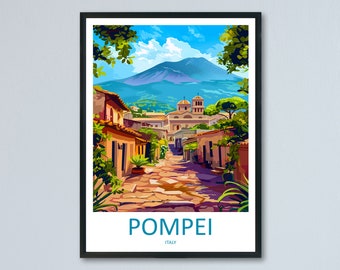 Pompeii Travel Print Wall Art Pompeii Italy Wall Hanging Home Decoration Pompeii Gift Art Lovers Wall Art Print Pompeii Italy Art Pompeii