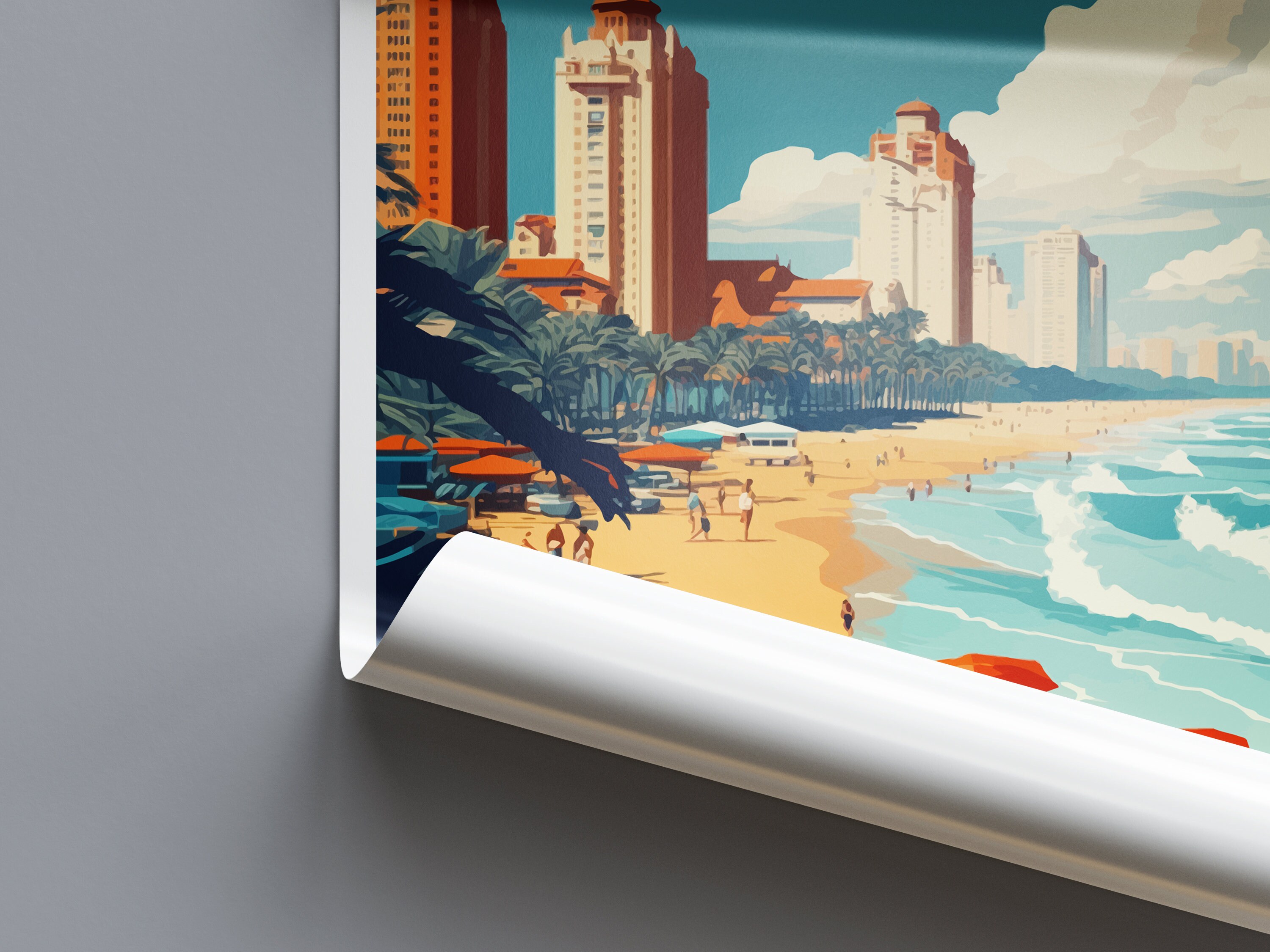 Durban Travel Print Wall Art Durban Wall Hanging Home Décor Etsy UK