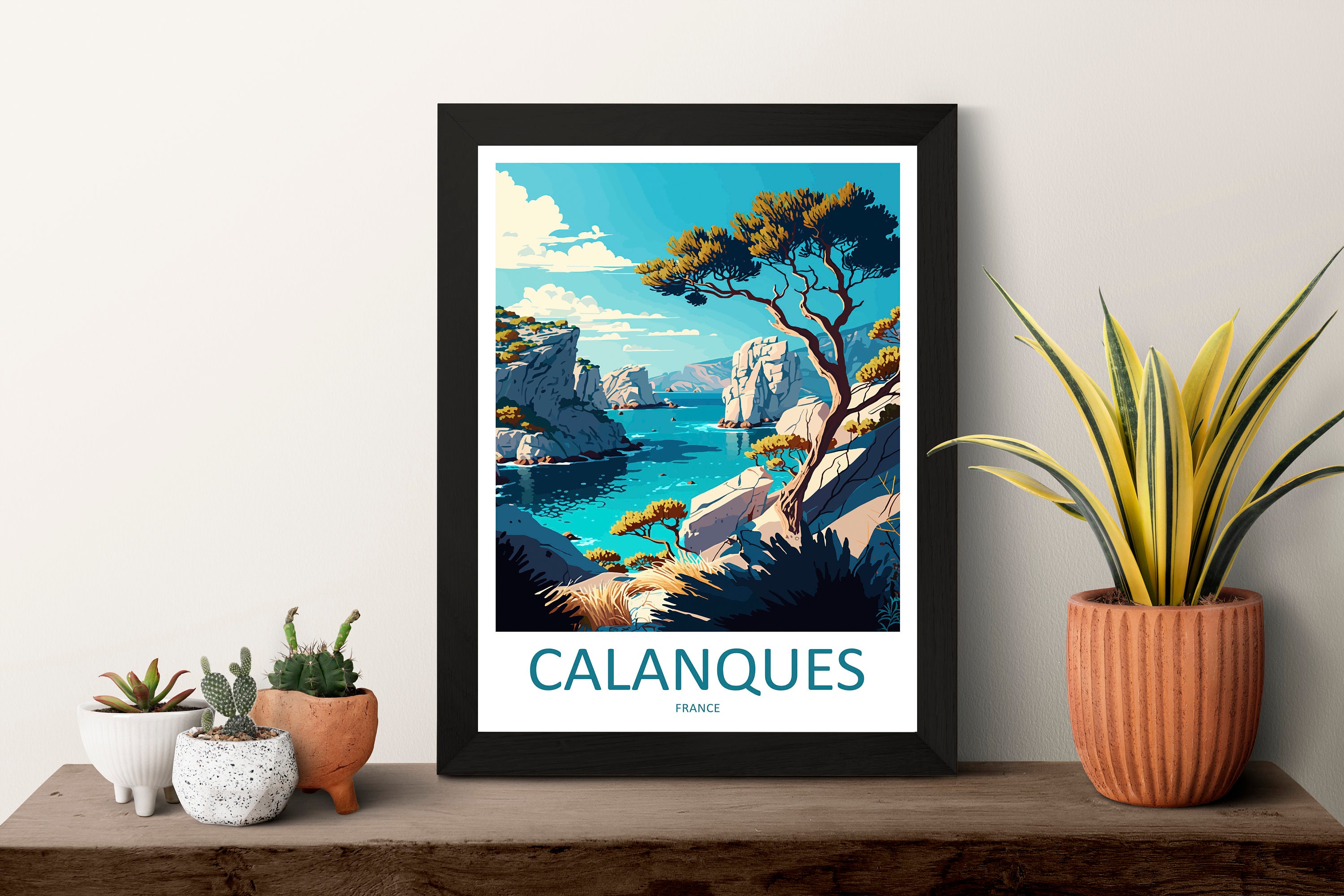 Calanques Travel Print - Etsy