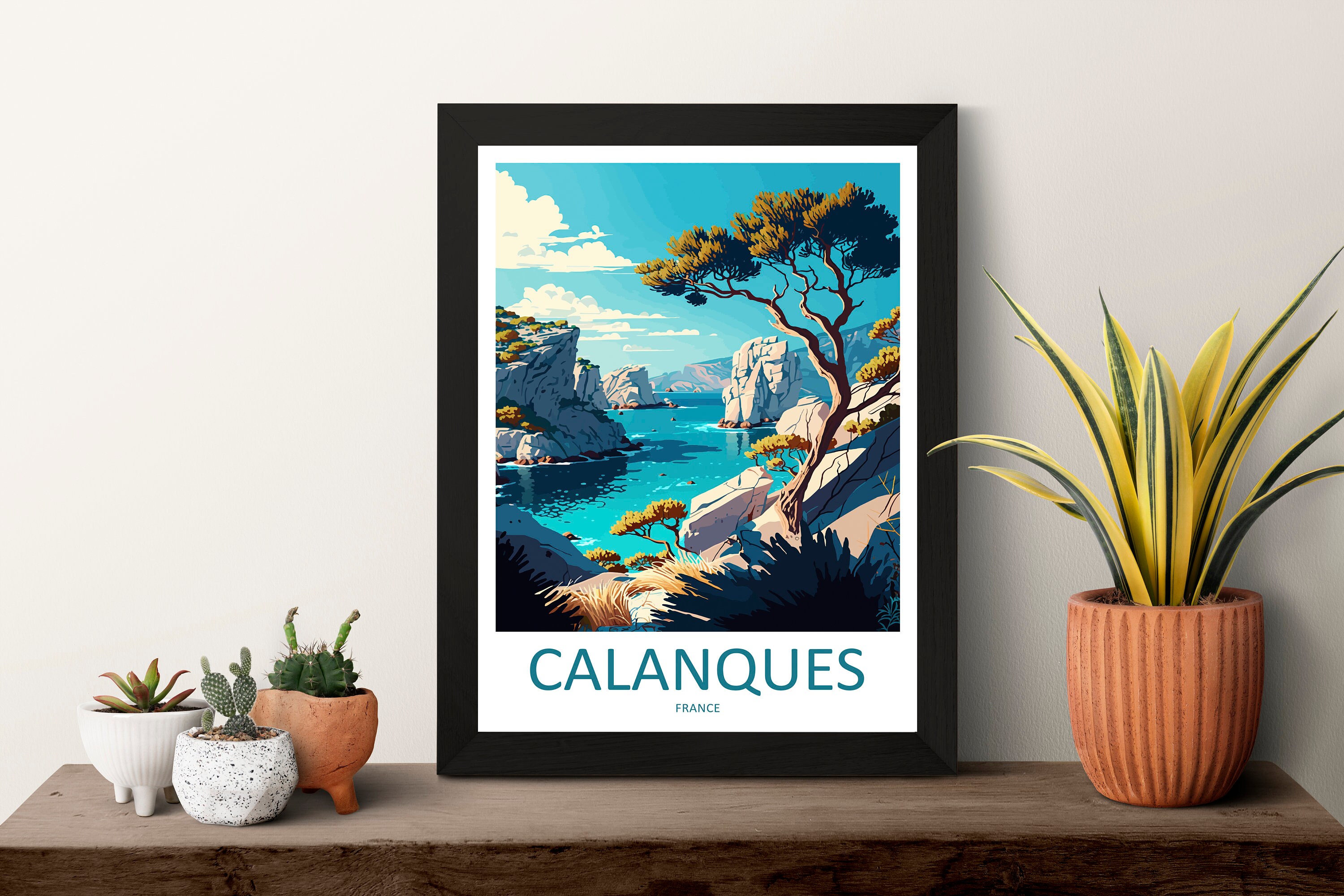 Discover Affiche Les Calanques Voyage Ancien