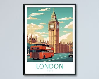 Big Ben Travel Print Wall Art Big Ben Wall Hanging Home Décor London Gift Art Lovers Big Ben Art Lover Gift Big Ben Travel Gift