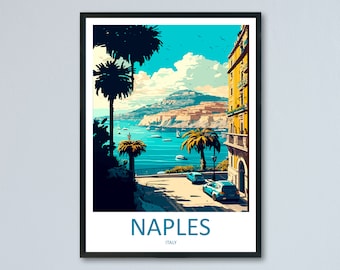 Naples Travel Print Wall Art Naples Italy Wall Hanging Home Decoration Naples Gift Art Lovers Wall Art Print Naples Italy Art Naples Art