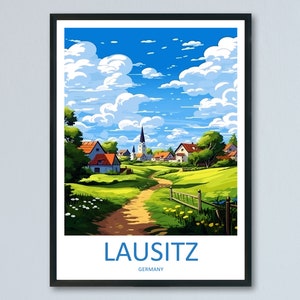 Lausitz Travel Print Lausitz Home Décor Germany Art Print Germany Lausitz Wall Print For Lausitz Gift