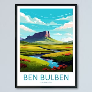 Ben Bulben Print Ben Bulben Home Décor Landscape Art Print Ben Bulben Wall Art for Ireland Enthusiast Gift Wall Hanging Art