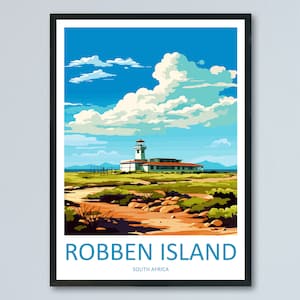 Robben Island Travel Print Wall Art Robben Island Wall Hanging Home Décor Robben Island Gift Lovers South Africa Art Print Robben Island