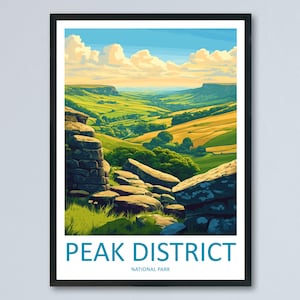 Peak District Print Peak District Home Decor Landscape Art Print Peak District Wall Art Nature Enthusiast Gift Wall Hanging Peak District UK