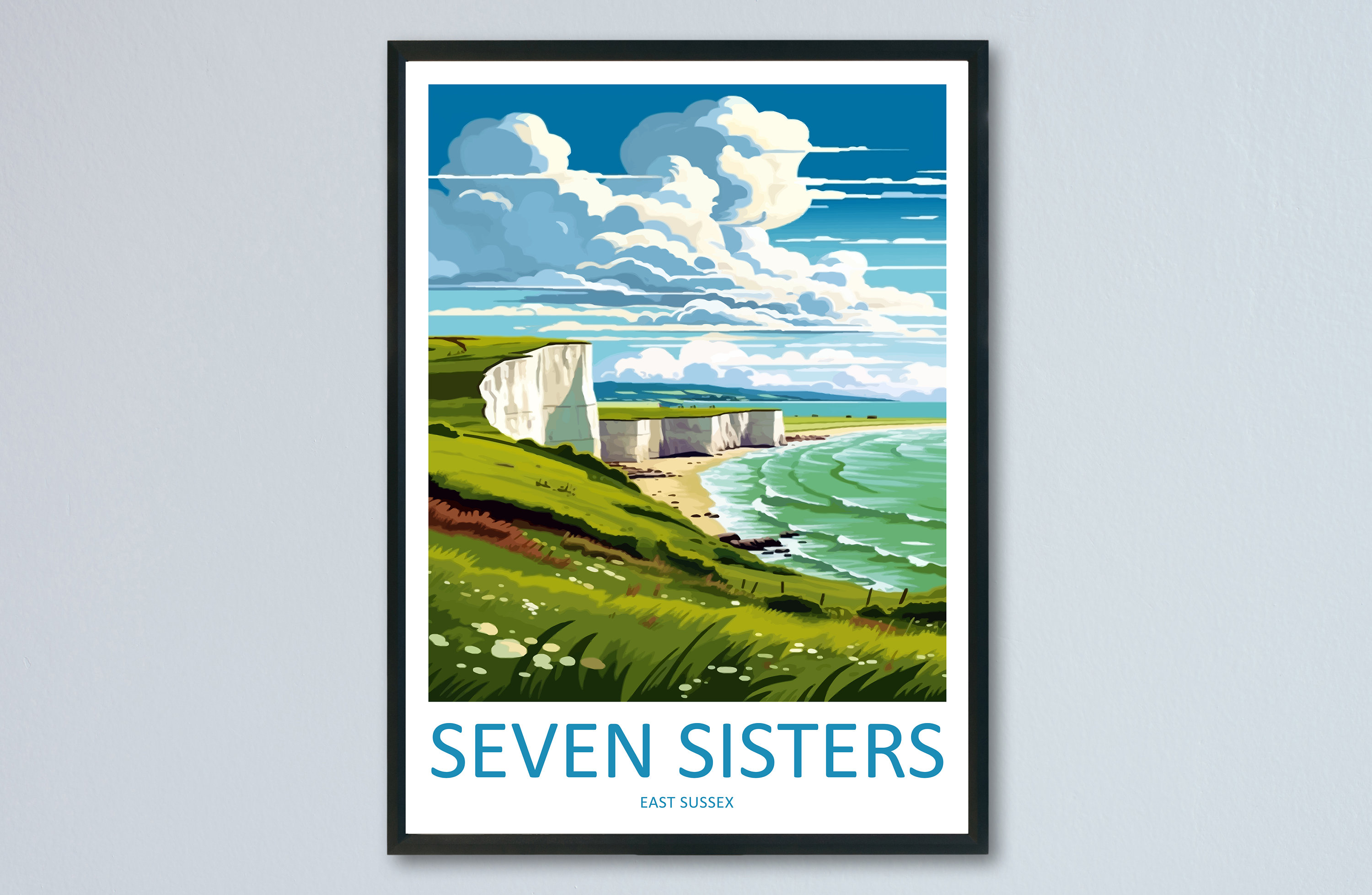 Seven Sisters Print - Etsy UK