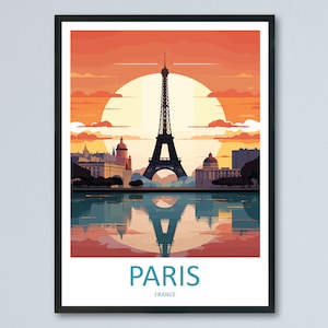Paris Travel Print Wall Art Paris Wall Hanging Home Décor Paris Gift Art Lovers France Art Lover Gift Paris Print France Wall Art Décor