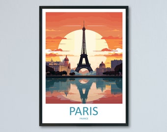 Paris Travel Print Wall Art Paris Wall Hanging Home Décor Paris Gift Art Lovers France Art Lover Gift Paris Print France Wall Art Décor