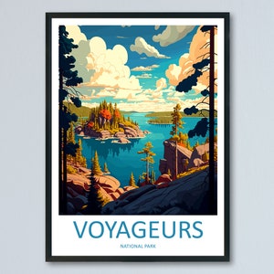 Voyageurs National Park Travel Print Wall Art Voyageurs National Park Wall Hanging Home Décor Voyageurs National Park Art Gift Poster