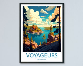 Voyageurs National Park Travel Print Wall Art Voyageurs National Park Wall Hanging Home Décor Voyageurs National Park Art Gift Poster