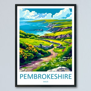 Pembrokeshire Print Pembrokeshire Home Decor Landscape Art Print Pembrokeshire Wall Art Nature Enthusiast Gift Wall Hanging Pembrokeshire