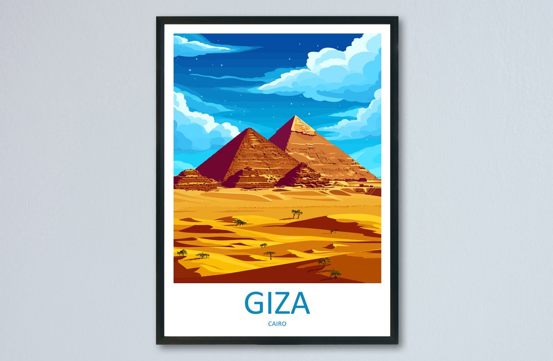 Cairo Travel Print Wall Art Cairo Egypt Wall Hanging Home Decoration ...