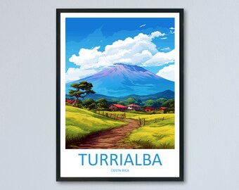 Turrialba Travel Print Wall Art Turrialba Wall Hanging Home Décor Turrialba Gift Art Lovers Costa Rica Wall Art