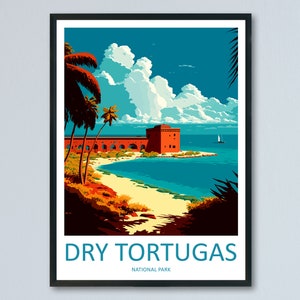 Dry Tortugas National Park Travel Print Wall Art Dry Tortugas National Park Wall Hanging Home Décor Dry Tortugas National Park Gift Art
