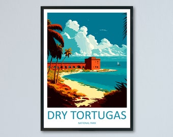 Dry Tortugas National Park Travel Print Wall Art Dry Tortugas National Park Wall Hanging Home Décor Dry Tortugas National Park Gift Art