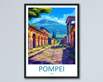 Pompeii Travel Print Wall Art Pompeii Italy Wall Hanging Home Decoration Pompeii Gift Art Lovers Wall Art Print Pompeii Italy Art Pompeii