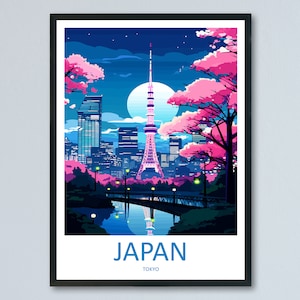 Japan Travel Print Wall Art Japan Wall Hanging Home Décor Japan Gift Art Lovers Tokyo Art Lover Gift Tokyo Travel Gift
