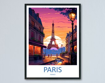 Paris Travel Print Wall Art Paris Wall Hanging Home Décor Paris Gift Art Lovers France Art Lover Gift Paris Print France Wall Art Décor