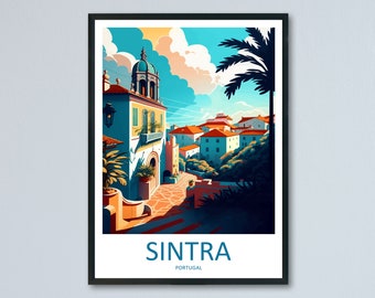 Sintra Travel Print Wall Art Sintra Wall Hanging Home Décor Sintra Gift Art Lovers Portugal Art Lover Gift Sintra Wall Décor