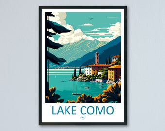 Lake Como Travel Print